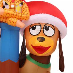 Disney Pixar Toy Story Woody and Slinky 5.6 ft. Pre-lit Inflatable Airblown Holiday Scene thumbnail 11