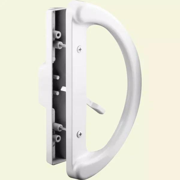 Prime-Line Diecast Metal Patio Door Handle, Reversible Surface Mounted, Black Finish