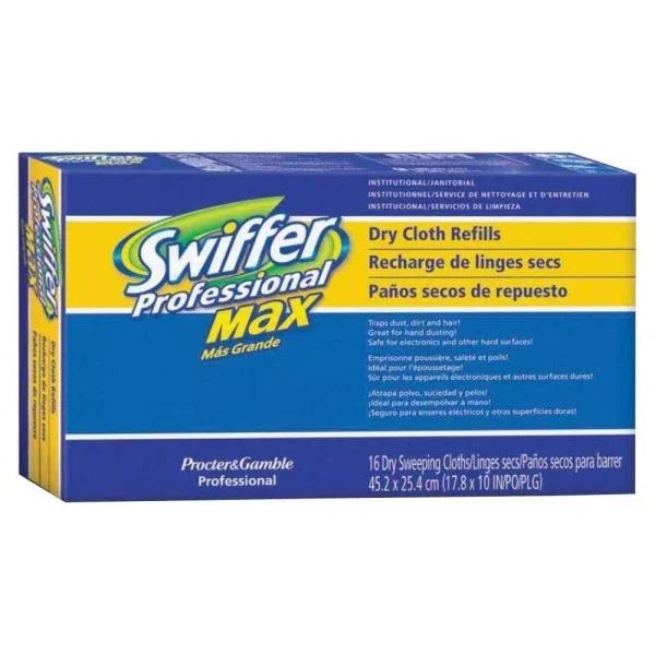 Swiffer Max Dry Cloth Refills, 16-Count, White