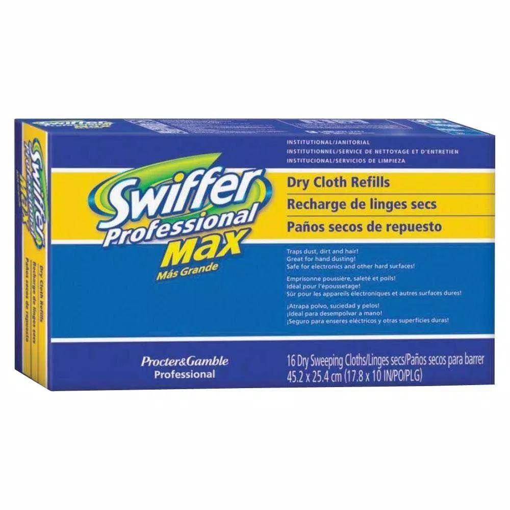 Swiffer Max Dry Cloth Refills, 16-Count, White