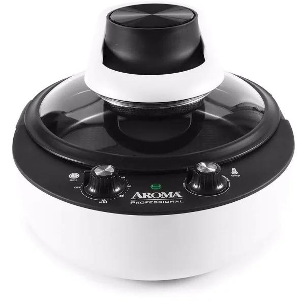 Aroma 4.7 Qt. Black Electric Air Fryer Multi-Cooker