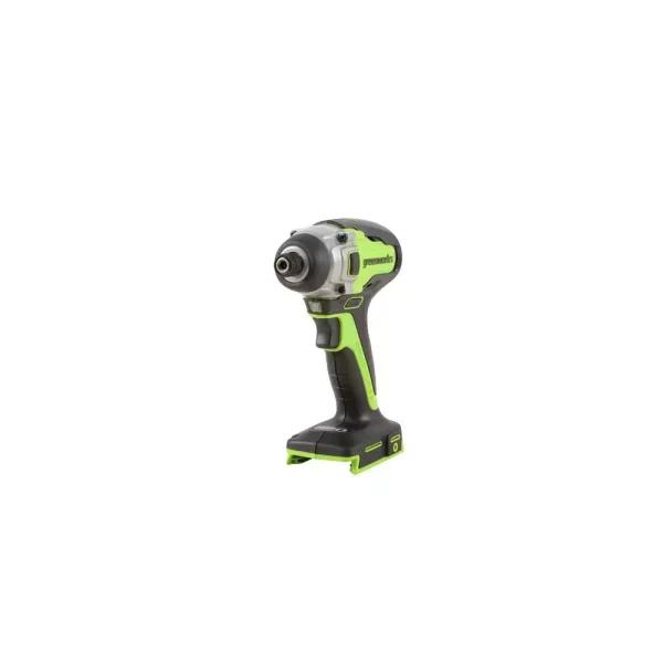Greenworks 24V Cordless Brushless Impact Driver, 1/4 in. Hex, Tool Only