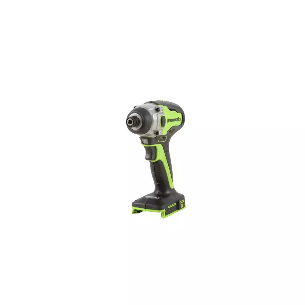 Greenworks 24V Cordless Brushless Impact Driver, 1/4 in. Hex, Tool Only