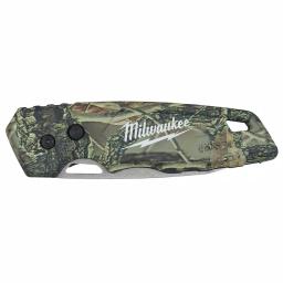 Milwaukee FASTBACK Camo Stainless Steel Folding Knife with 2.95 in. Drop Point Blade thumbnail 4