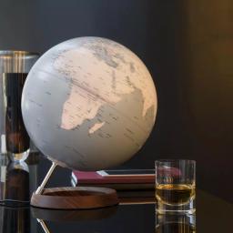 Waypoint Geographic Full Circle Reflection 12 in. Illuminated Desktop Globe with Wood Base and Aluminum Mount thumbnail 2