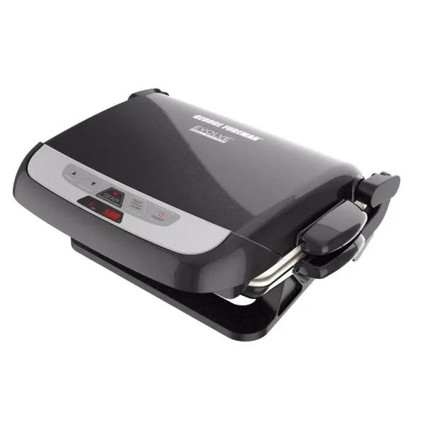 George Foreman Evolve Grill System with Removable Ceramic Grill and Waffle Plates, 1440W, Black