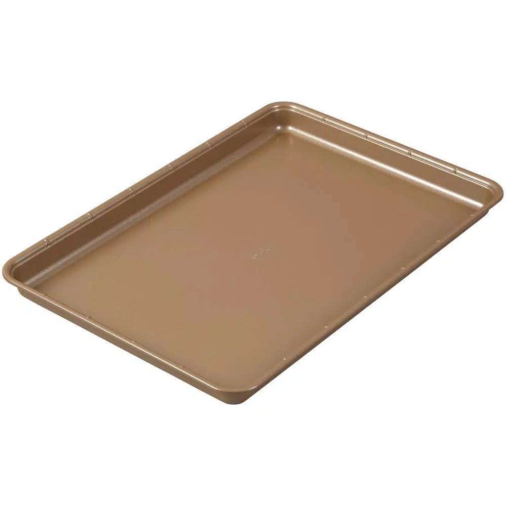 Wilton 5-Piece Ceramic-Coated Non-Stick Bakeware Set, Gold