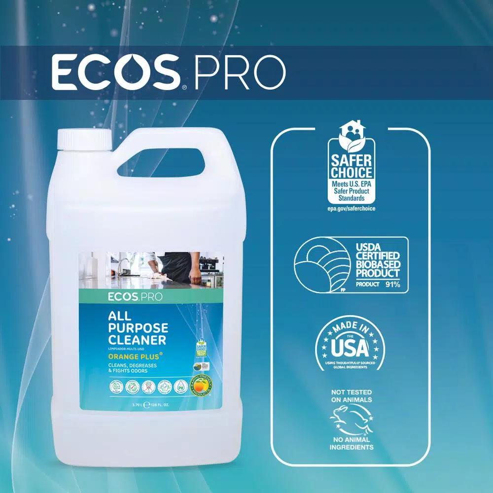 ECOS Pro Orange Plus All Purpose Cleaner and Degreaser, 128 oz.