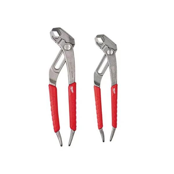 Milwaukee 2-Piece V-Jaw Pliers Set, 8 in. and 10 in. Hex-Jaw Pliers