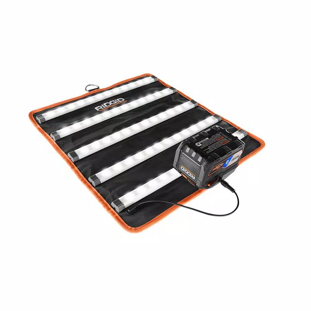 RIDGID 18V Cordless LED Mat Light with 1.5 Ah Lithium-Ion Battery