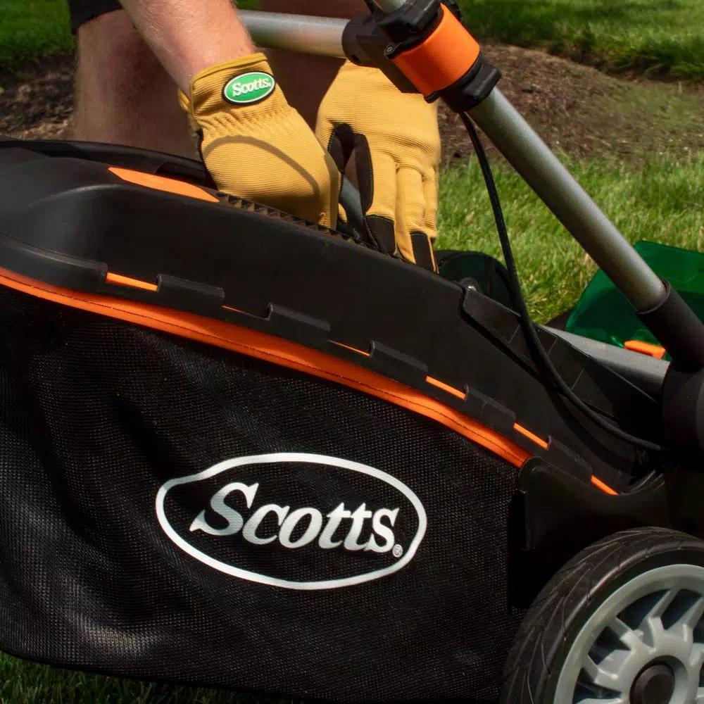 Scotts 21 in. 62V Cordless Lithium-Ion Battery Walk Behind Push Mower with 5 Ah Battery and Charger