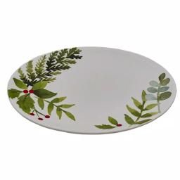Split P Winterberry Ceramic Botanical Pattern Serving Platter, 15.5 in. thumbnail 2