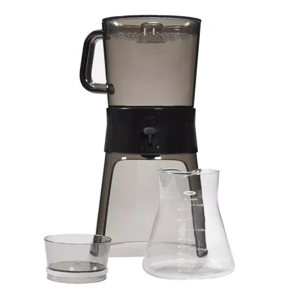OXO Good Grips 4-Cup Cold Brew Drip Coffee Maker with Stainless Steel Filter, Gray