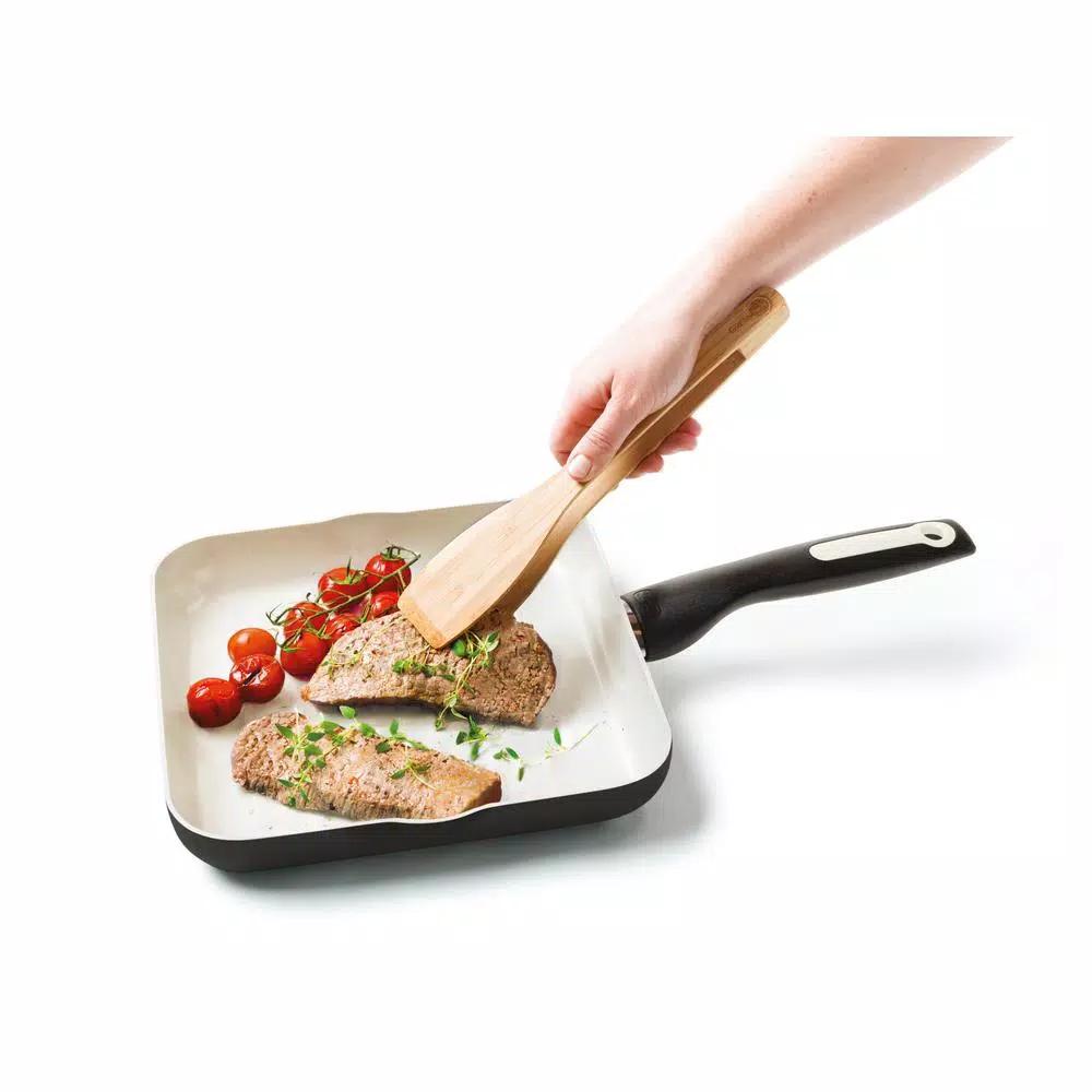 GreenPan Rio 10 in. Square Aluminum Ceramic Nonstick Griddle, Black