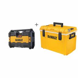 DEWALT TOUGHSYSTEM Portable Radio & Digital Music Player with Tool Box Cooler Bundle thumbnail 1