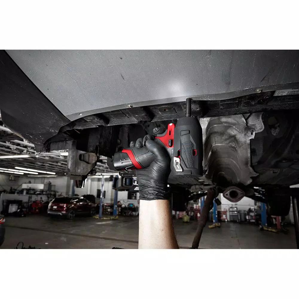 Milwaukee M12 FUEL 12V Brushless 1/4 in. Stubby Impact Wrench with 2.0 Ah Battery