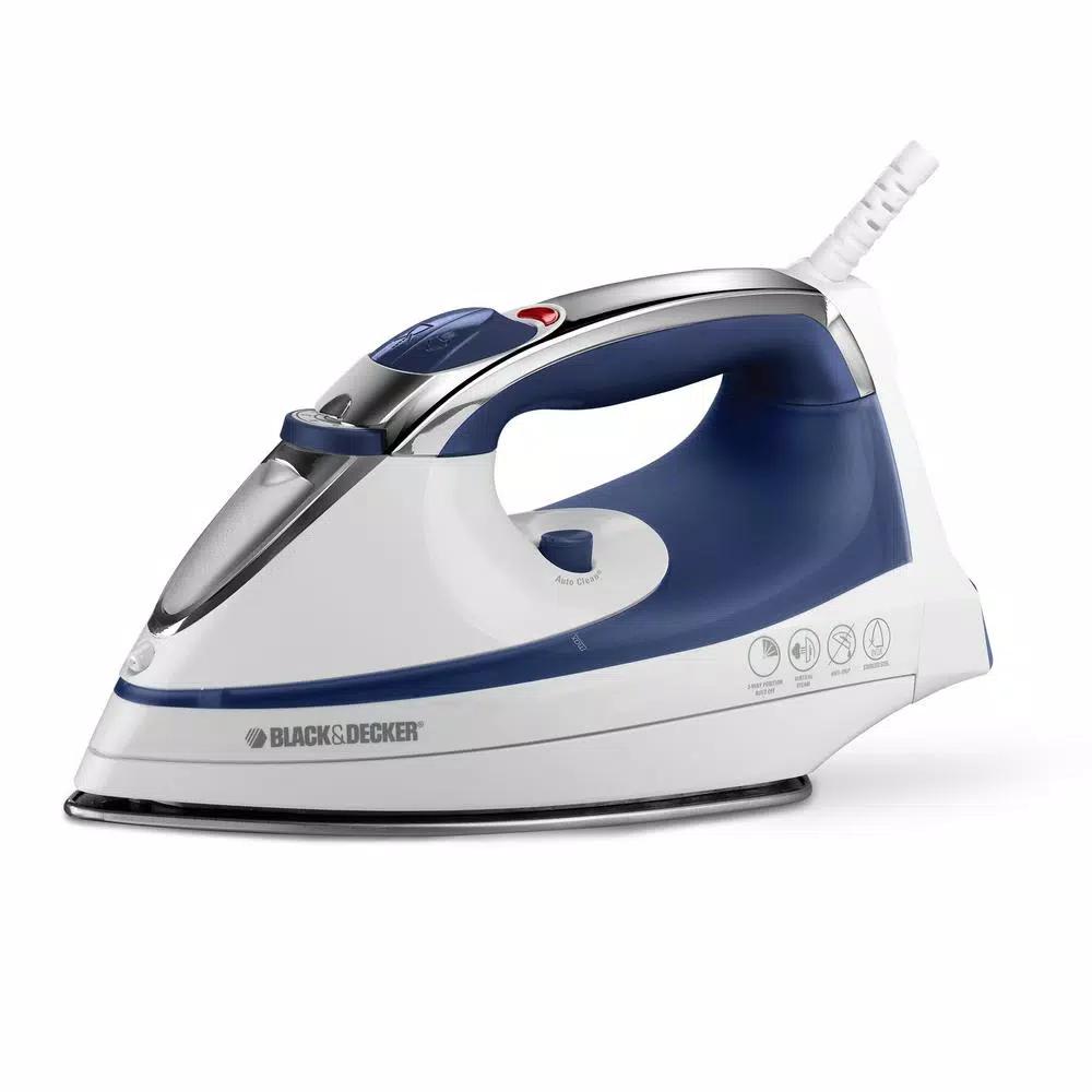BLACK+DECKER Steam Advantage Traditional Steam Iron, 1200W, Blue
