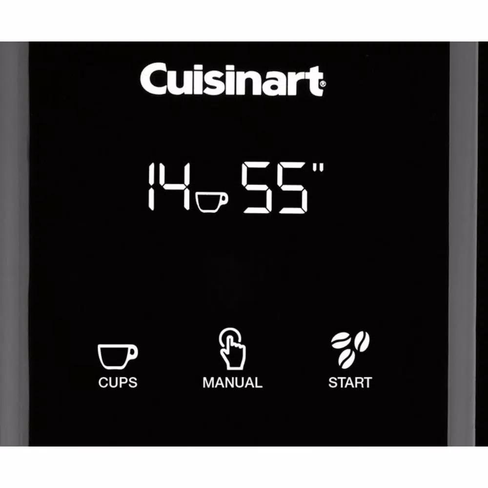 Cuisinart T Series Burr Coffee Grinder with Touchscreen Controls, 18 Grind Settings, Black