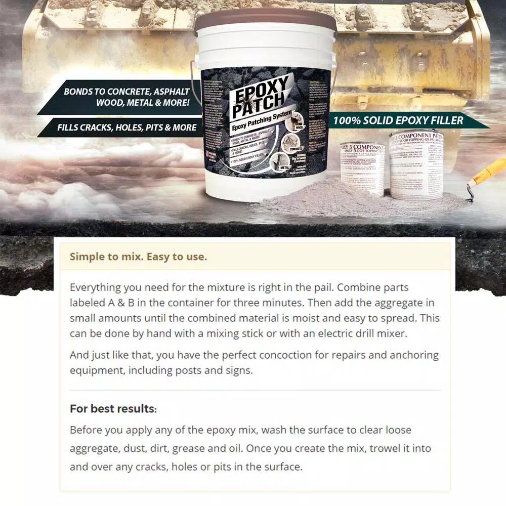 Eco Clean 50 lb. Epoxy Patching System - High Strength Epoxy Mortar