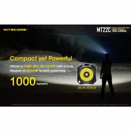 NITECORE MT22C Multitask Series Tactical LED Flashlight, 1000 Lumens, USB Rechargeable thumbnail 2