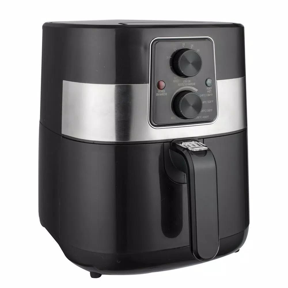 Frigidaire 3.2 Qt. Compact Air Fryer with Adjustable Temperature and Automatic Shut-Off, Black