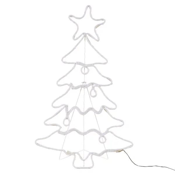 Luxen Home 45 in. LED Multi-Color Rope Light Christmas Tree Decoration - Indoor/Outdoor