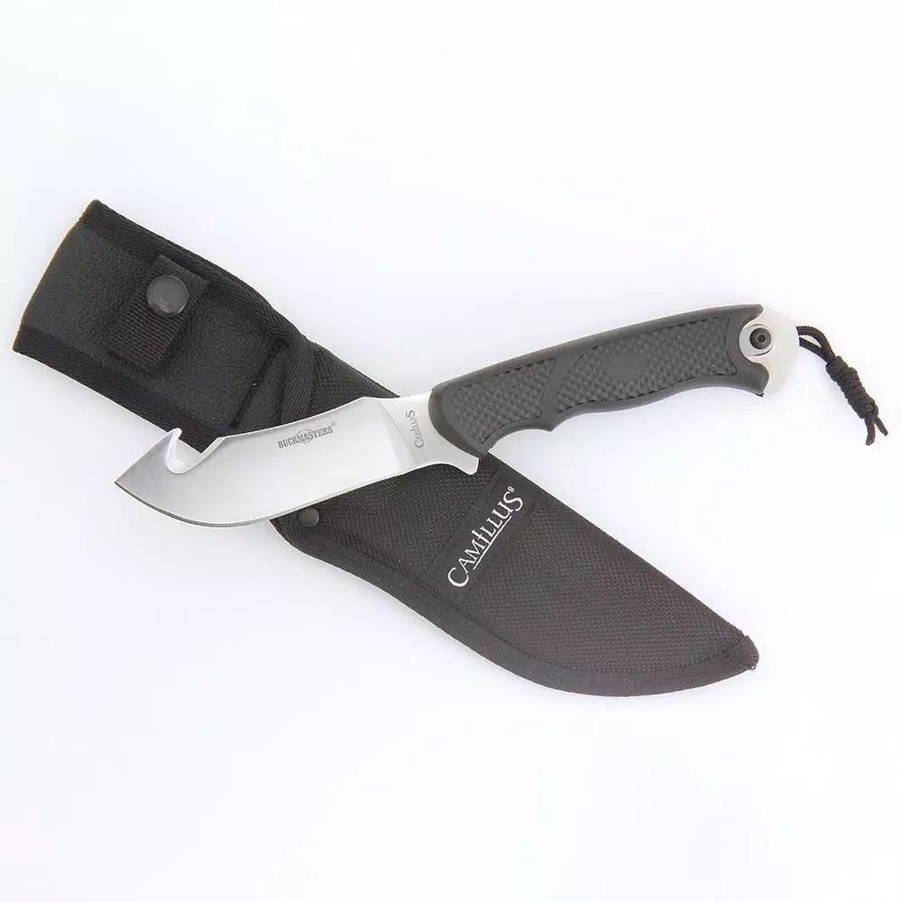 Camillus Parasite 9.75 in. Fixed Blade Gut Hook Knife with Integrated Trimming Blade