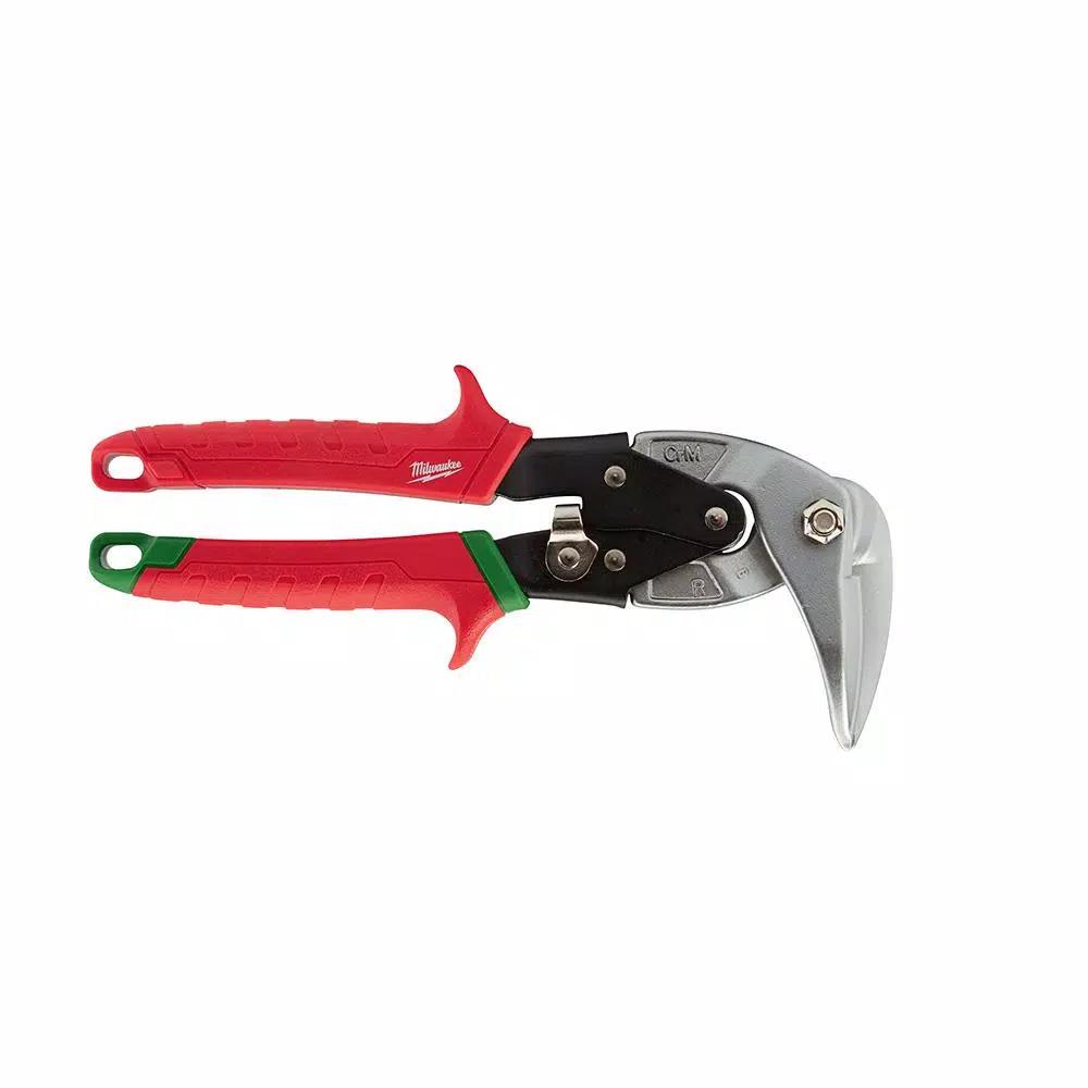 Milwaukee 9 in. Right Angle Aviation Snips Set, Left and Right Cut (2-Piece)
