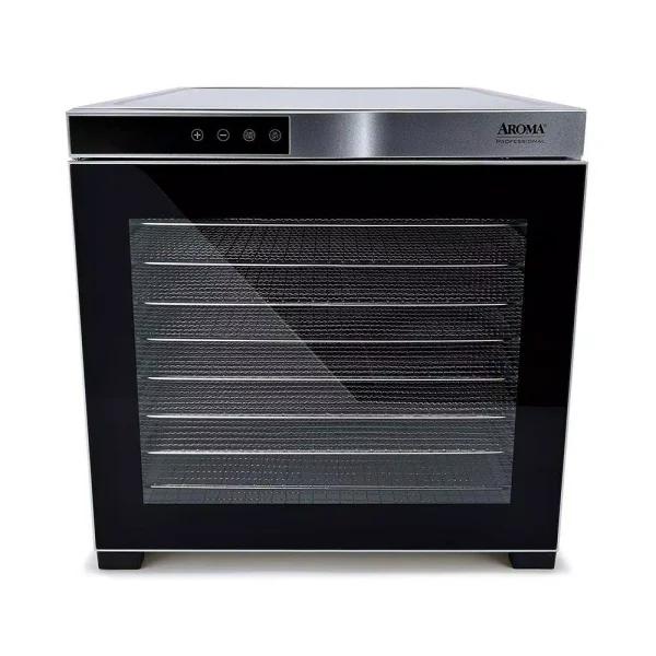 Aroma Professional 10-Tray Digital Food Dehydrator with Glass Door and Stainless Steel Trays