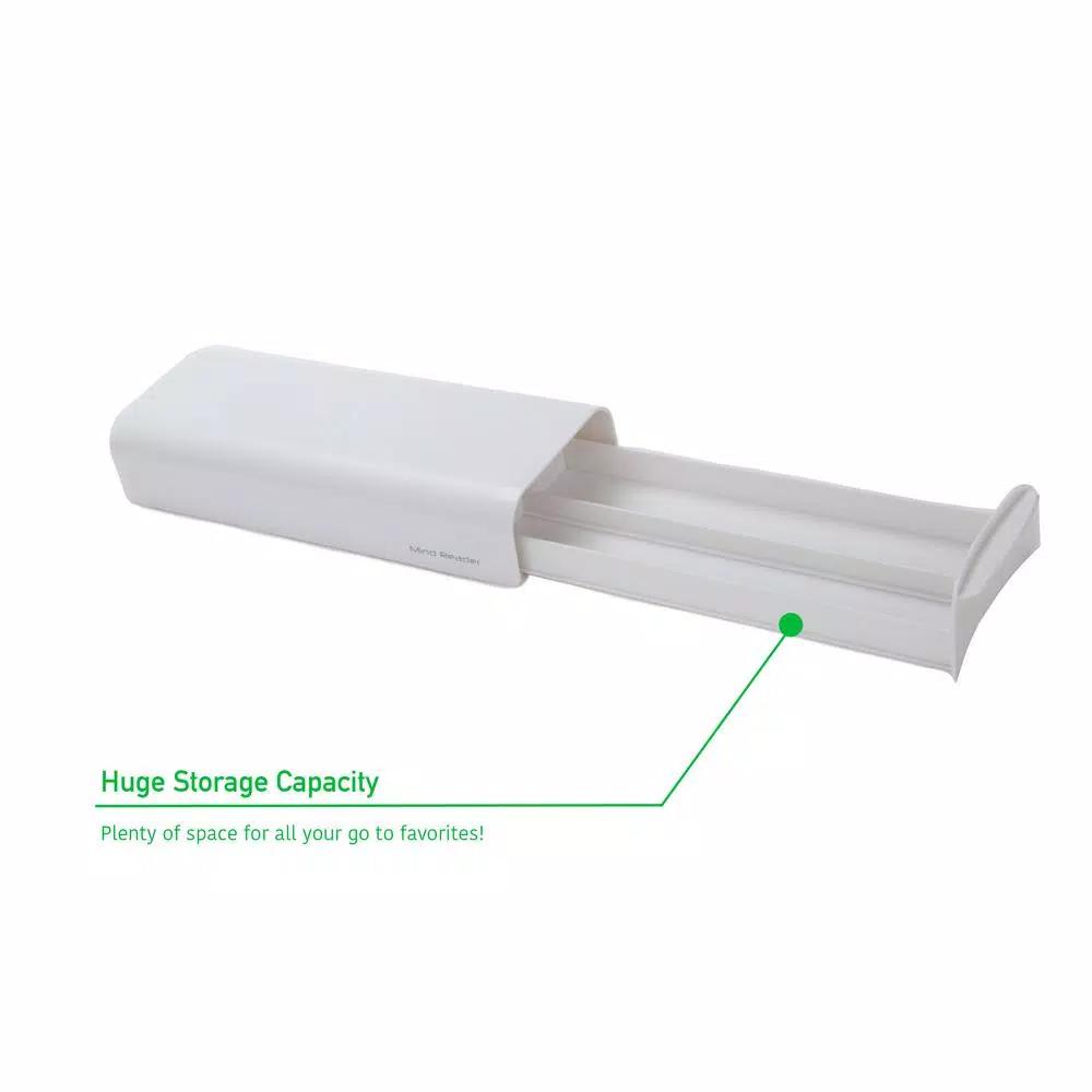 Mind Reader Single Serve Coffee Pod Holder - 12-14 Capacity Storage Drawer, White