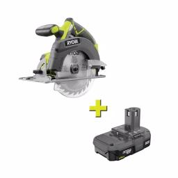 RYOBI 18V ONE+ 6-1/2 in. Cordless Circular Saw with 1.5 Ah Lithium-Ion Battery thumbnail 1
