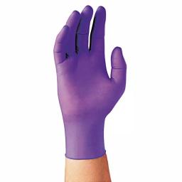 Kimberly-Clark PROFESSIONAL Small Purple Nitrile Disposable Exam Gloves, Textured Fingertips, Beaded Cuff, 100-Count thumbnail 3