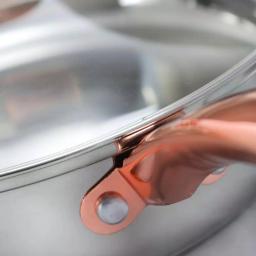 Sunbeam Ansonville 8-Piece Stainless Steel Cookware Set with Rose Gold Accents thumbnail 3