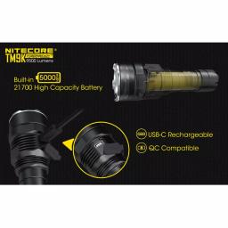 NITECORE TM9K 9500 Lumens Tactical LED Flashlight, USB-C Rechargeable thumbnail 6