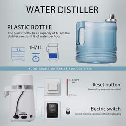 VIVOHOME 16-Cup Water Distiller Machine, 4L Countertop Water Purifier with Carbon Filter for Home and Office thumbnail 4