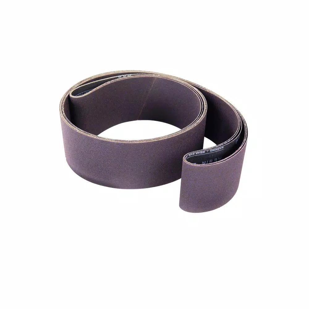 Gyros 60-Grit Aluminum Oxide Sanding Belt, 4 in. x 24 in. (10-Pack)
