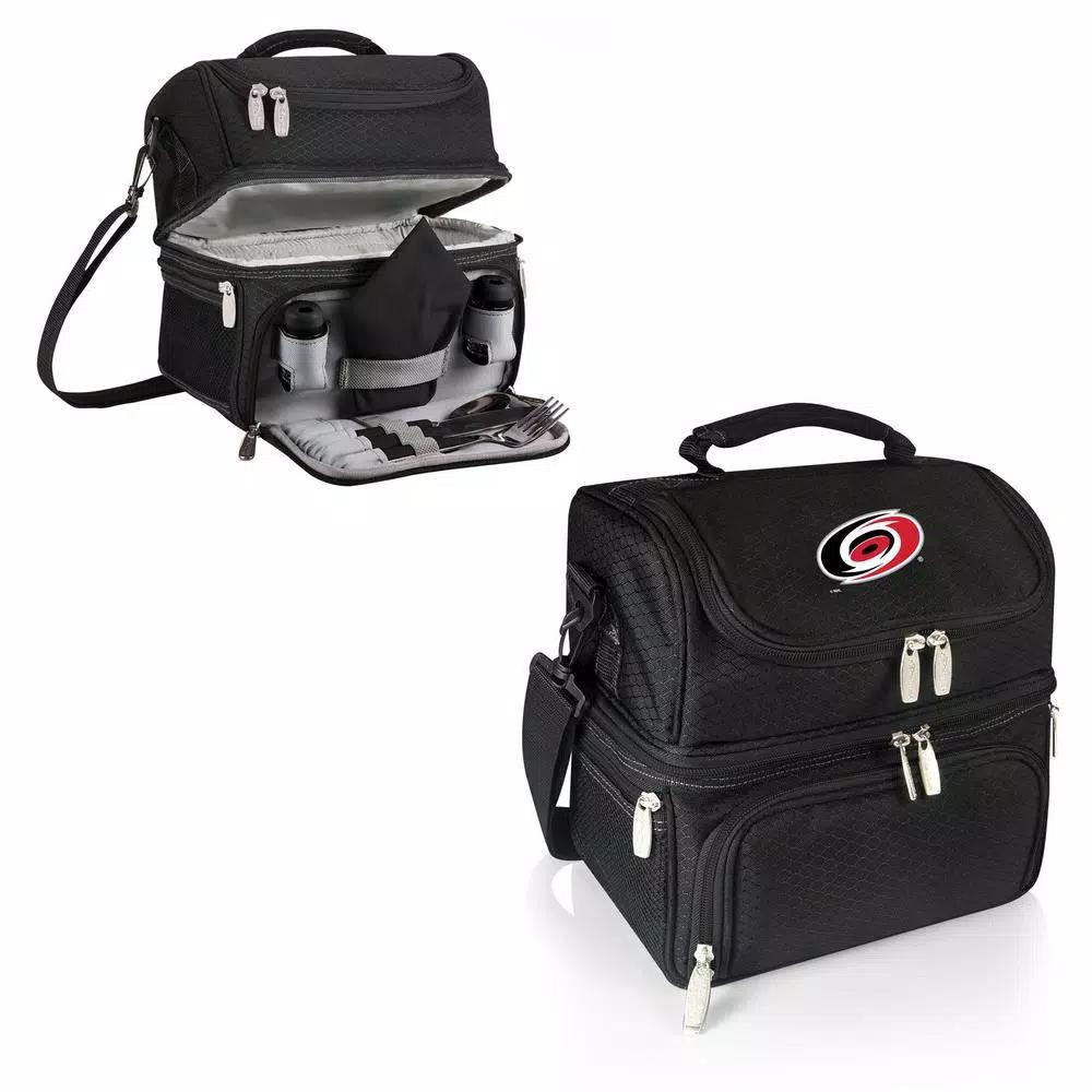 Picnic Time Pranzo Carolina Hurricanes Black Insulated Lunch Bag and Picnic Tote Set