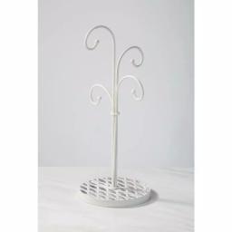 Tripar International, Inc 4-Hook White Metal Mug Tree Stand for Kitchen Countertop thumbnail 2