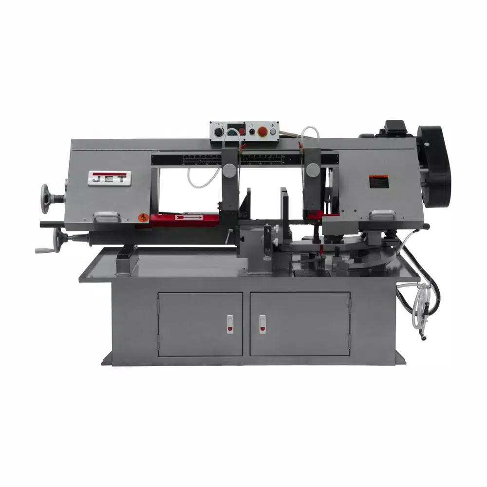 Jet 10 in. x 18 in. Horizontal Dual Mitering Bandsaw, 2 HP, 230V, 3-Phase
