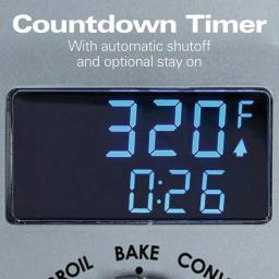 Hamilton Beach Professional 1500W Digital Toaster Oven with Temperature Probe, 6-Slice, Stainless Steel thumbnail 3