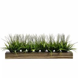 Vintage Home 36 in. Artificial Tall Grass in Zebra Wood Planter thumbnail 1