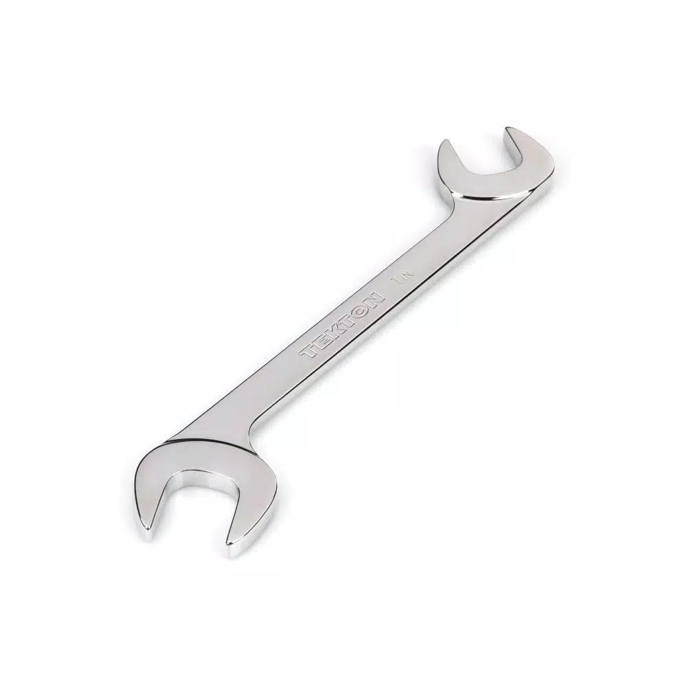 TEKTON 1 in. Angle Head Open End Wrench, 60° Offset