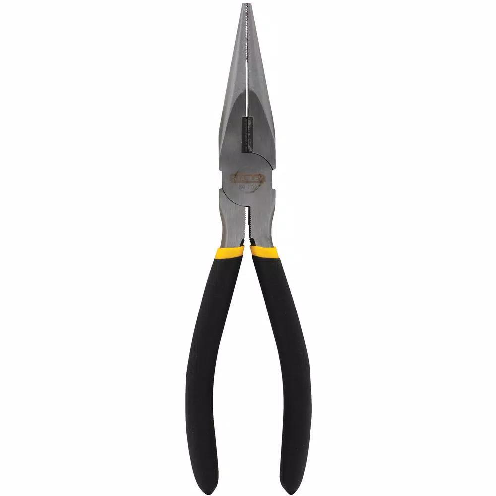 Stanley 6 in. Long Nose Pliers with Built-in Wire Cutter