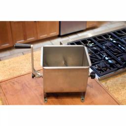Weston Stainless Steel Manual Meat Mixer, 20 lb Capacity thumbnail 3
