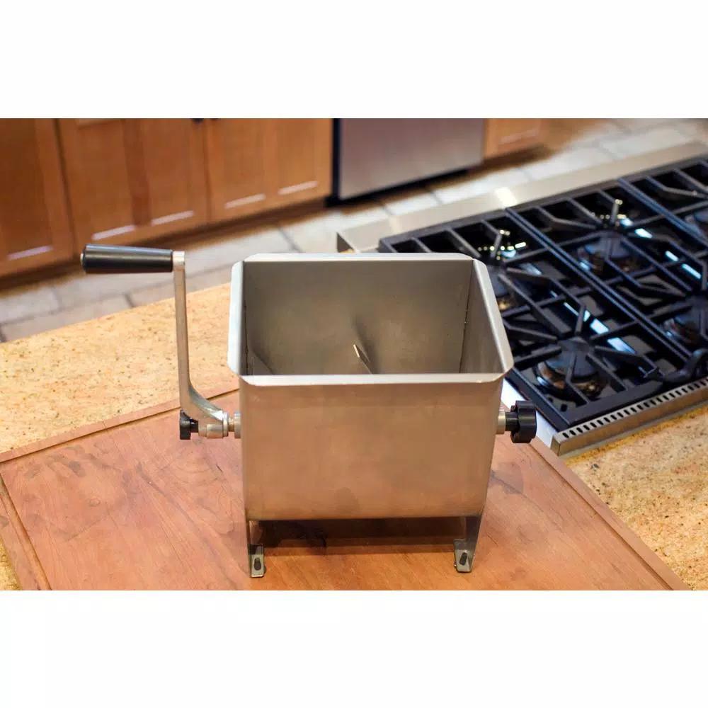 Weston Stainless Steel Manual Meat Mixer, 20 lb Capacity