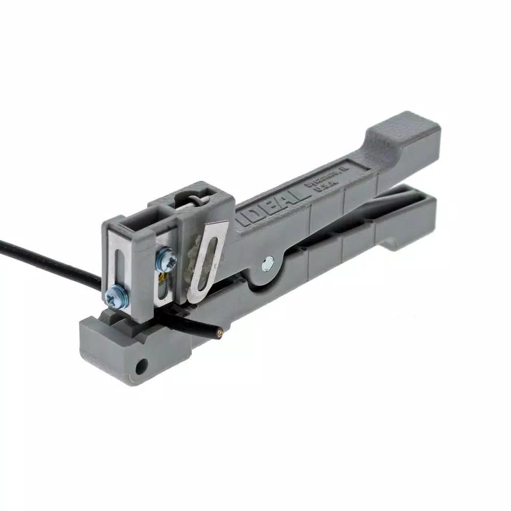 Ideal Adjustable Coax and Fiber Ringer Stripper Tool, Up to 1/8 in.