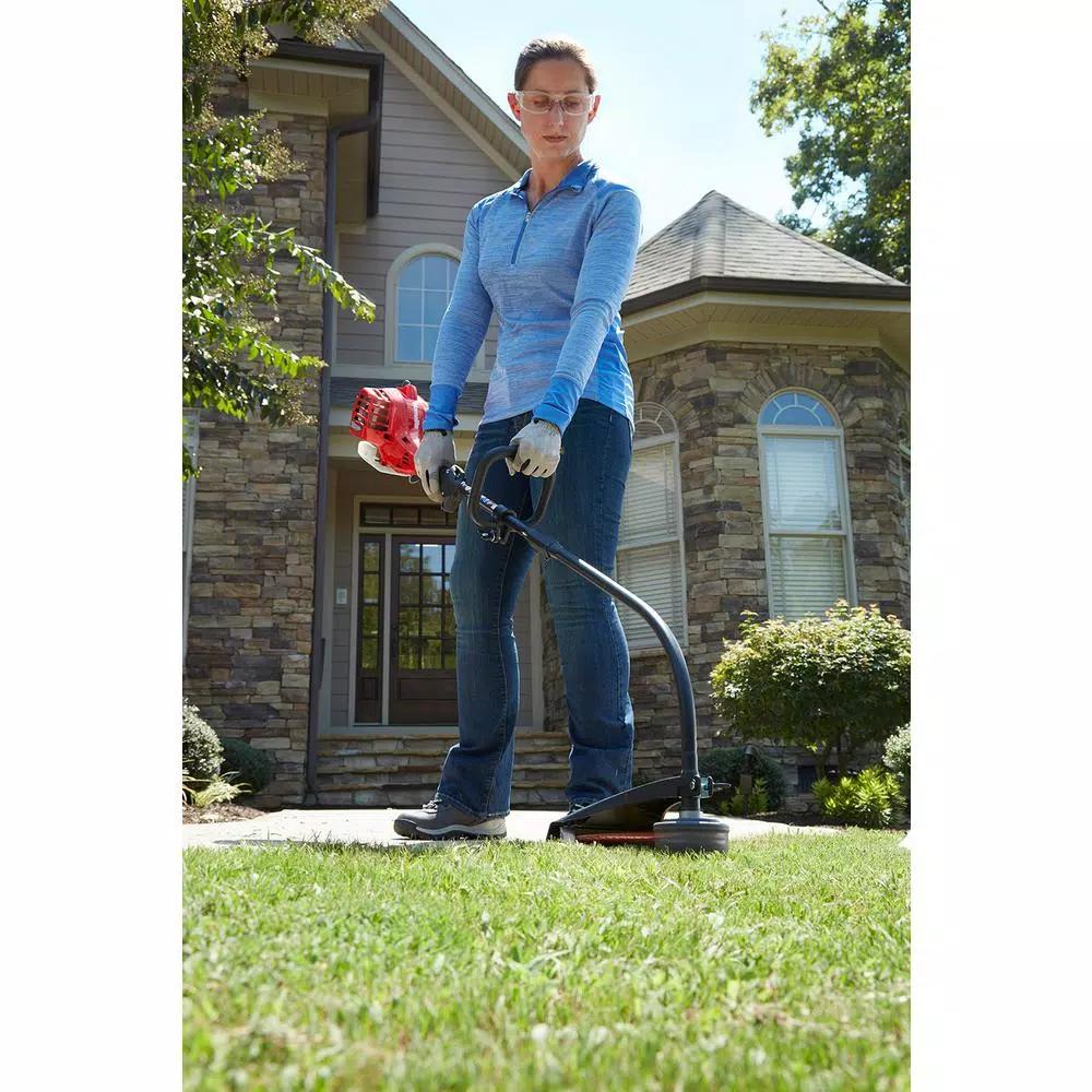 Homelite 26cc 2-Cycle Gas String Trimmer with Curved Shaft