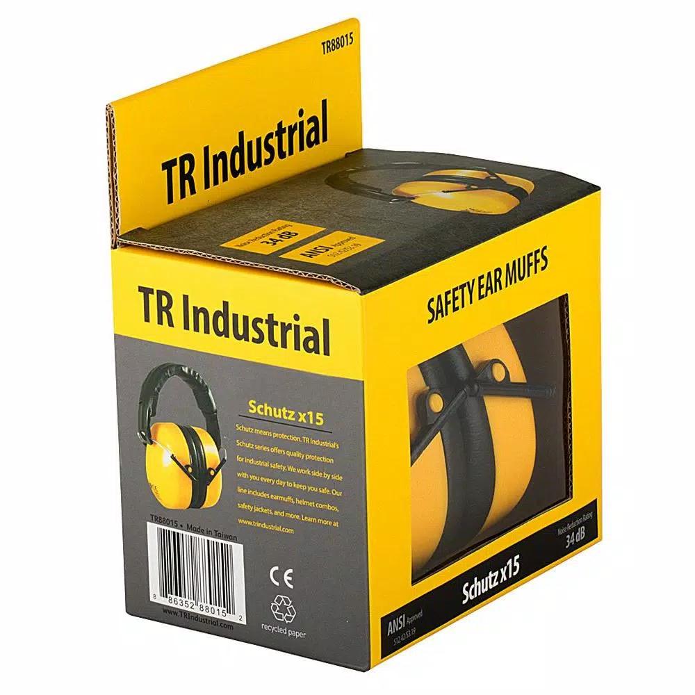 TR Industrial Schutz Compact Foldable Ear Muffs - 34 dB NRR Hearing Protection