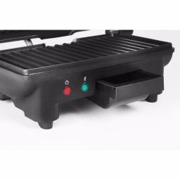 Elite Cuisine 3-in-1 Panini Press, Contact Grill and Indoor Grill, 1000W, Black Stainless Steel thumbnail 3
