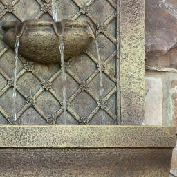 Sunnydaze Decor Rosette Resin Florentine Stone Solar-On-Demand Outdoor Wall Fountain thumbnail 3